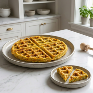 WAFLES DE ZUCCINI Y ZANAHORA
