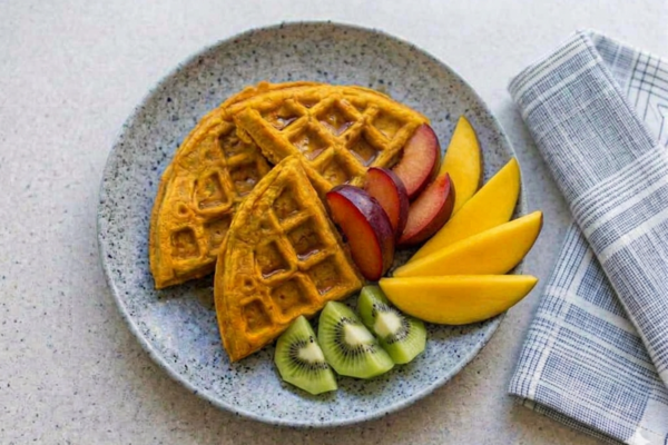 WAFLES DE BONIATO Y CALABAZA (DULCES)