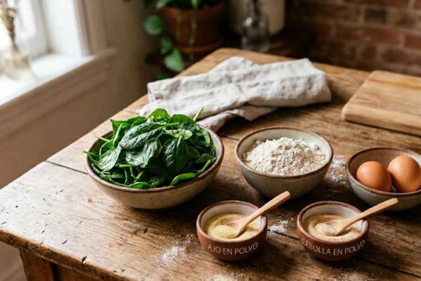 Receta o info de PANQUEQUES DE ESPINACA